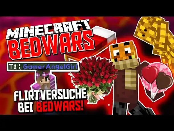 FLIRTVERSUCHE bei Minecraft BEDWARS ✪ Liebe liegt in der Luft mit Sturmwaffel
