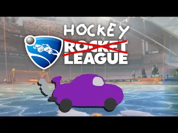 Zombey spielt Hockey mit seinem Auto.