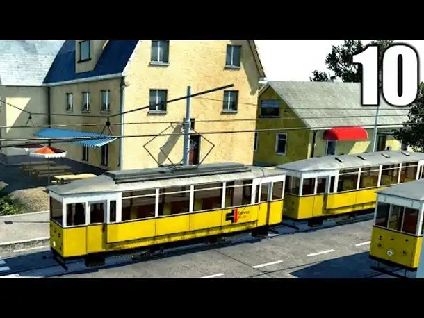 Transport Fever #10 Tram & Schnellzug Gleis | Let's Play Deutsch | Gameplay German