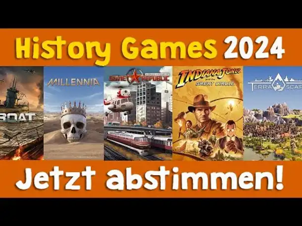 Die besten History Games 2024? Ihr entscheidet: Jetzt abstimmen! (& 6x 30 Euro Gutscheine gewinnen)