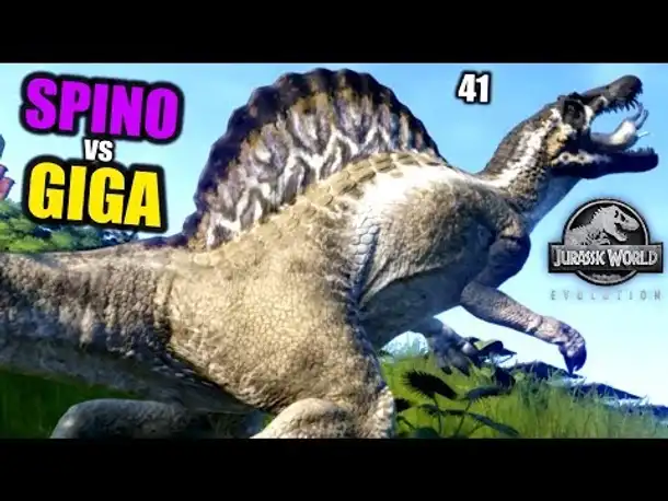 Jurassic World Evolution Deutsch #41 ► Spino vs Giga ◄| Let's Play Gameplay German