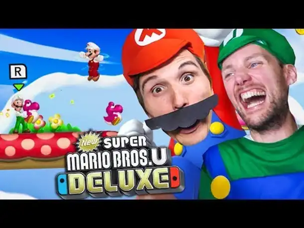 Wir WERFEN YOSHI IN DEN ABGRUND! 🌰 NEW SUPER MARIO BROS U DELUXE