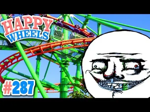 ICH "FAHRE" NIE WIEDER ACHTERBAHN ✪ Happy Wheels #287