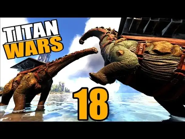 Ark TITAN WARS #18 GIGA GREIFT AN O_o | Ark Survival Evolved German | Ark Deutsch | PvP