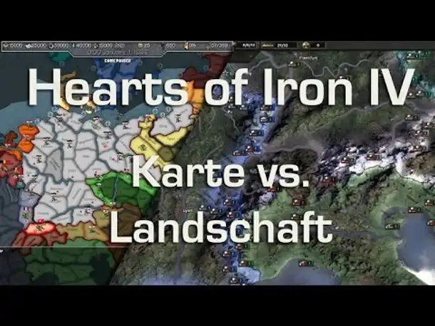 Wie wird Hearts of Iron 4? - Teil 5: Karte vs. Landschaft - Ein Exkurs (deutsch)