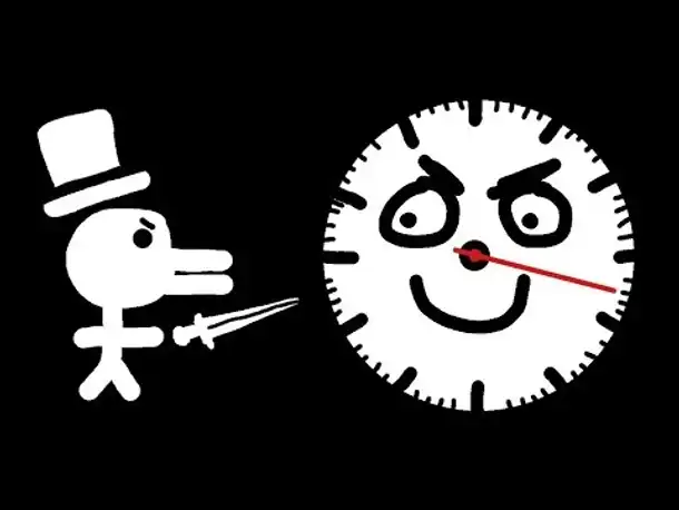 Zombey hat nur noch eine Minute zu leben.