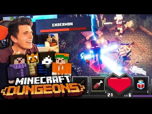 Wir KÄMPFEN gegen den ENDERMAN! | Minecraft Dungeons #02