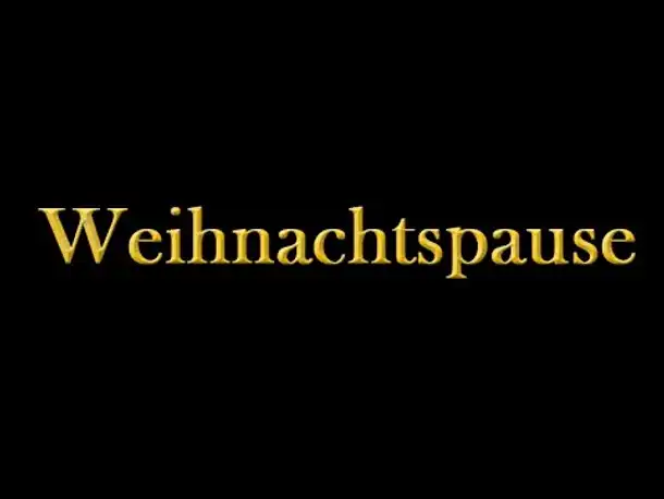 Weihnachtspause auf dem Kanal