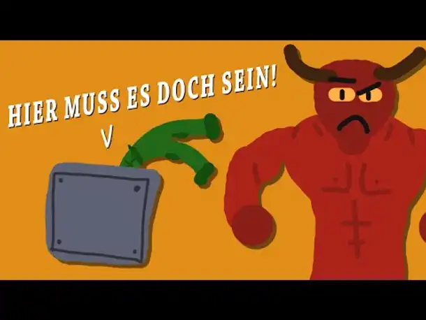 Zombey untersucht die Welt und ignoriert die Dämonen.