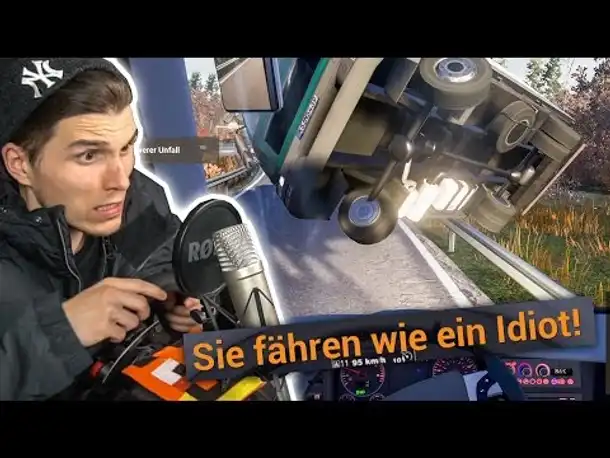 DU BIST SELBER EIN IDIOT! ✪ FERNBUS SIMULATOR mit Lenkrad
