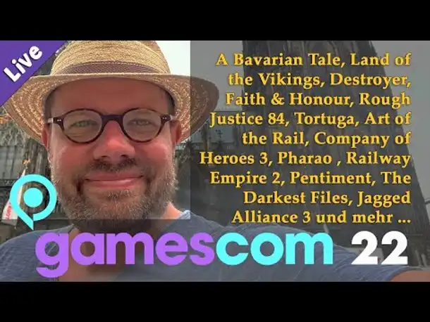Meine Gamescom 2022: Jagged Alliance 3, The Darkest Files, Pentiment uvm. (Livestream-Aufzeichnung)