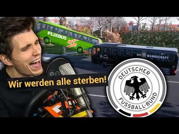 Deutsche Nationalmannschaft zerstört FLIXBUS ✪ Fernbus Simulator mit Lenkrad