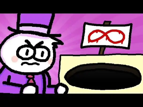 Zombey springt in ein unendliches Loch. (Nicht unendlich)