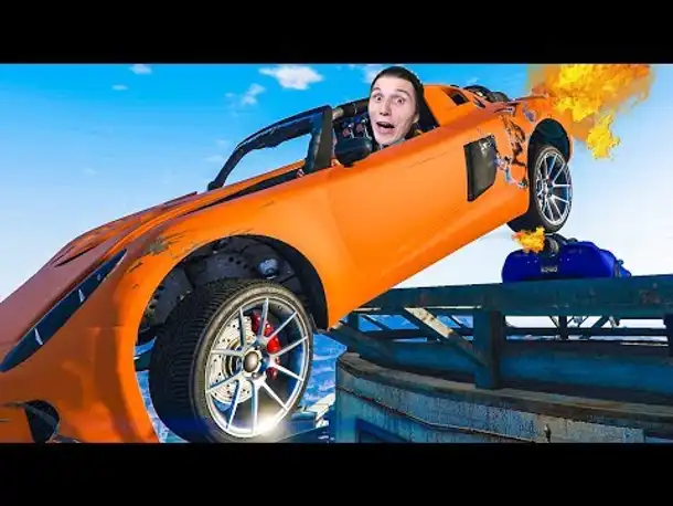 Wir FLIEGEN mit RAKETENAUTOS VOM MAZE BANK TOWER! | GTA 5 Online
