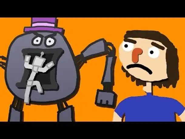 Zombey klettert als Roboter in einen Roboter.