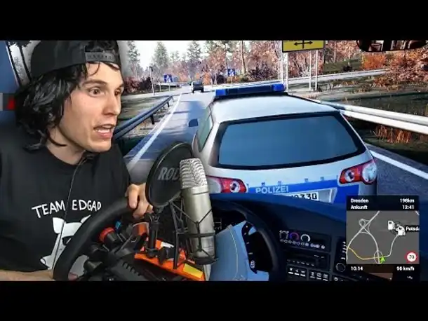 SCHWERER UNFALL MIT DER POLIZEI! ✪ FERNBUS SIMULATOR mit Lenkrad