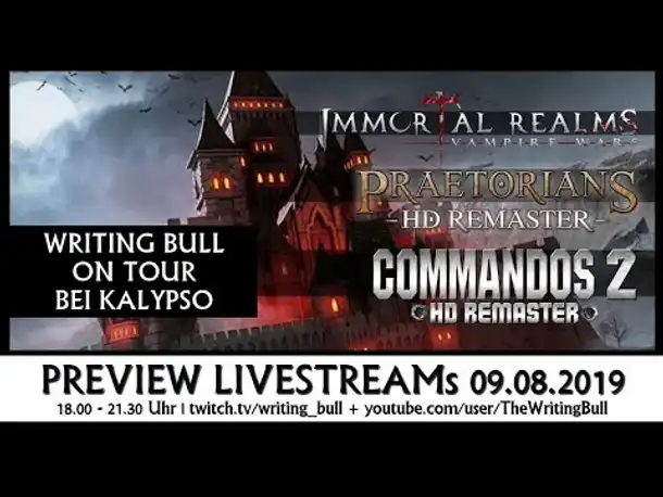 EXKLUSIV: Immortal Realms: Vampire Wars, Commandos 2 HD Remaster, Praetorians HD Remaster [Deutsch]