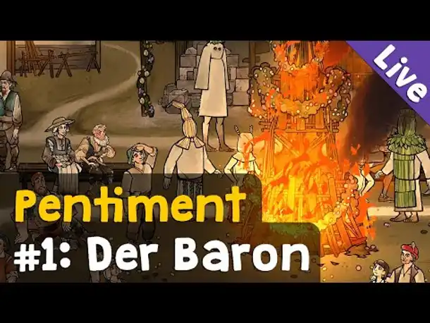 #1: Der Baron ✦ Let's Play Pentiment (Blind / Livestream-Aufzeichnung)