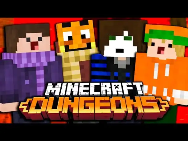 Vier YOUTUBER spielen MINECRAFT DUNGEONS! #01