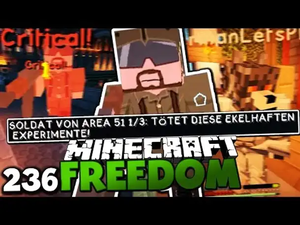 DER ALPHAWERWOLF! & EXPERIMENTE IN AREA 51 1/3?! ✪ Minecraft FREEDOM #236 | Paluten