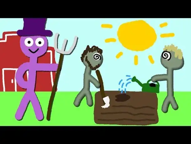 Zombey zwingt Leute für ihn zu Arbeiten.