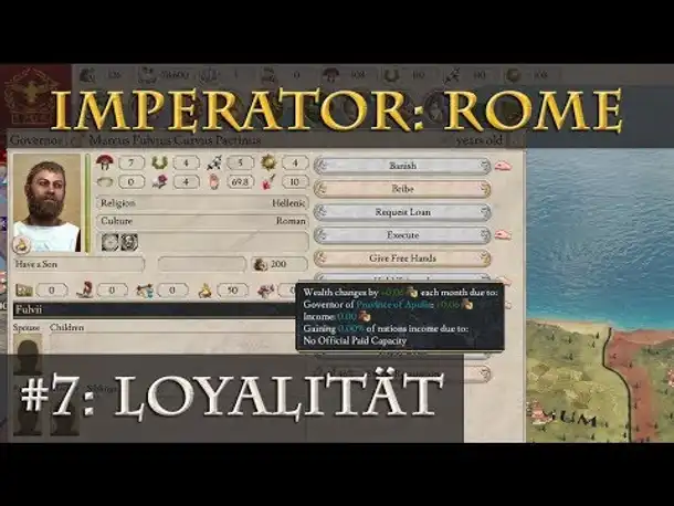 Wie wird Imperator: Rome? - Teil 7: Interaktionen, Gouverneure, Loyalität (Infovideo / Pre-Release)