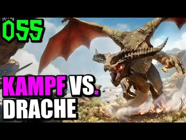 Let's Play Dragon Age Inquisition Gameplay German Deutsch Part 55 Kampf vs. Drache