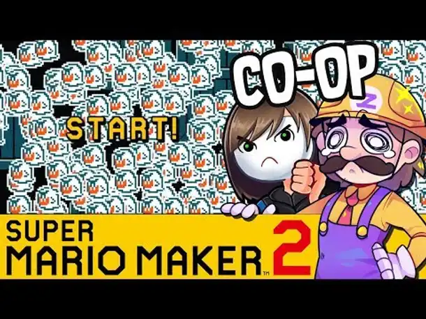 Besiege 800 Buu Huus ! | SUPER MARIO MAKER 2 Coop