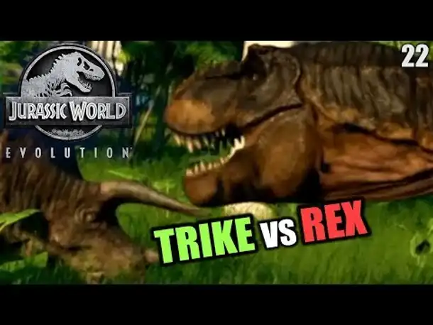 Jurassic World Evolution Deutsch #22 ► Trike vs. Rex ◄| Let's Play Gameplay German