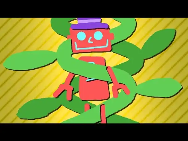 Zombey klettert eine Bohnenranke hinauf. (GROW UP #4)