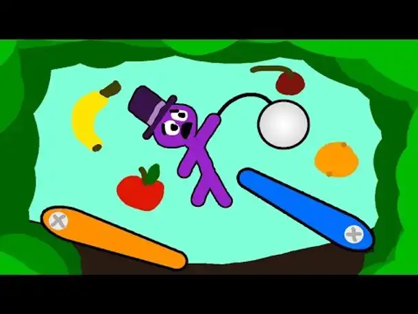 Zombey ist ein Pinball-Lieferant im Urwald. (Yoku's Island Express #1)