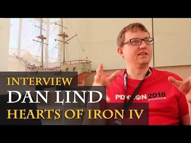 Interview with Dan Lind - Hearts of Iron 4 - Critics, Fuel, Ai, Plans etc. (PDXCON 2018 / English)