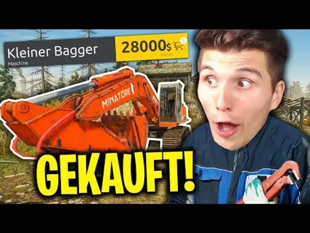 Wir kaufen uns einen BAGGER! | Goldgräber Simulator