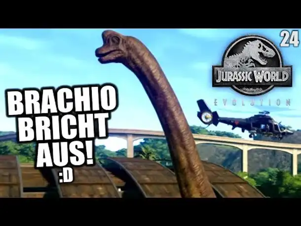 Jurassic World Evolution Deutsch #24 ► Brachio bricht aus ◄| Let's Play Gameplay German