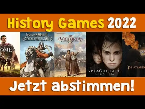 Die besten History Games 2022? Ihr entscheidet: Jetzt abstimmen! (& 3x 30 Euro Gutscheine gewinnen)