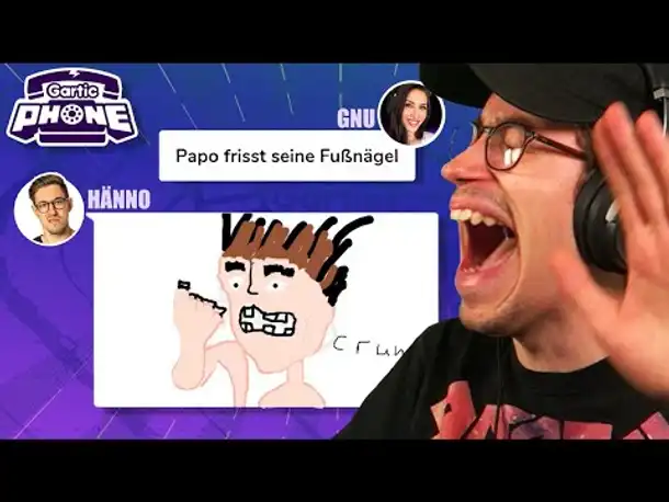 Papo frisst seine Fußnägel 🤢🦶🏻😂 | Gartic Phone | SÜLZE 041