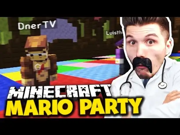 GESUNDHEITSTIPPS VON DR.PALUTEN & DNER WIRD RASIERT! ✪ Minecraft Mario Party mit Dner