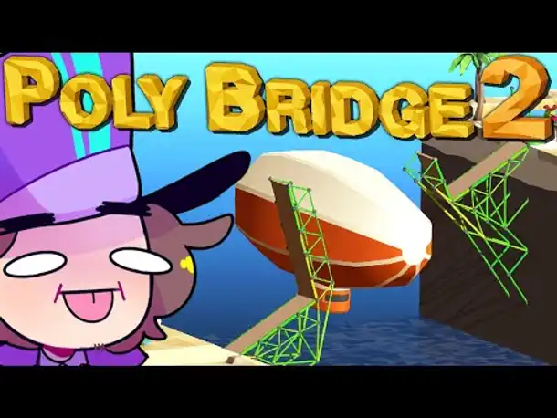 Diagonale Zug-Brücke! | Poly Bridge 2