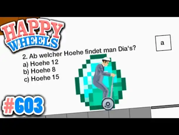 AB WELCHER HÖHE FINDET MAN DIAMANTEN?! NICES MINECRAFT QUIZ! ✪ Happy Wheels #603