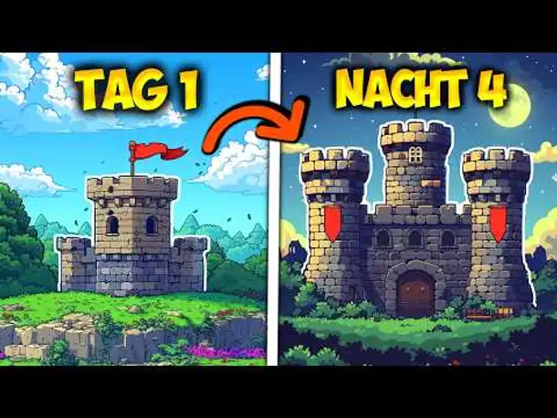 Ich baue eine Festung und muss 4 Nächte überleben | DARFALL